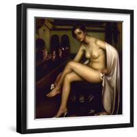 Nude-Julio Romero de Torres-Framed Premium Giclee Print