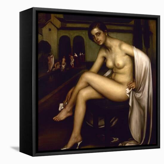 Nude-Julio Romero de Torres-Framed Stretched Canvas