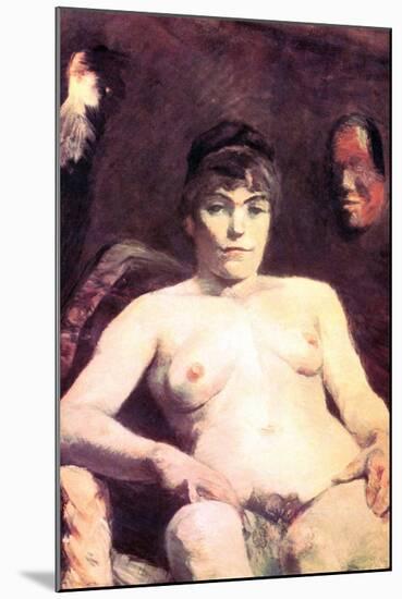 Nude-Henri de Toulouse-Lautrec-Mounted Art Print