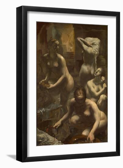 Nudes Bathing, 1929-Alexander Yevgenyevich Yakovlev-Framed Giclee Print