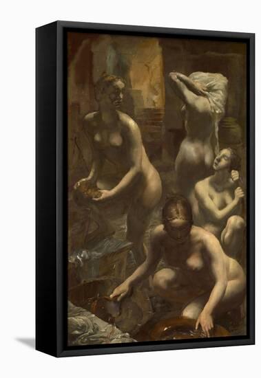 Nudes Bathing, 1929-Alexander Yevgenyevich Yakovlev-Framed Stretched Canvas