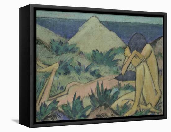 Nudes in Dunes, circa 1919-20-Otto Mueller-Framed Stretched Canvas