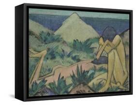 Nudes in Dunes, circa 1919-20-Otto Mueller-Framed Stretched Canvas