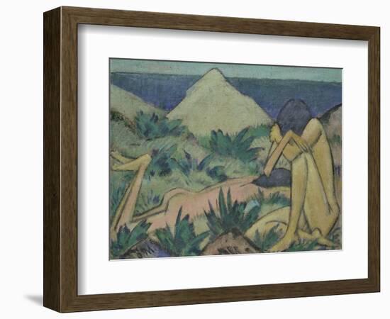Nudes in Dunes, circa 1919-20-Otto Mueller-Framed Giclee Print