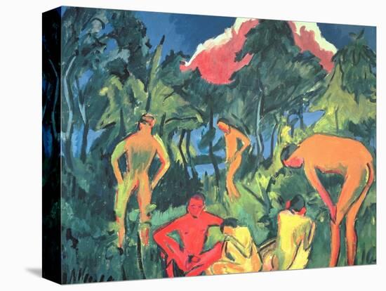 Nudes in the Sun, Moritzburg-Ernst Ludwig Kirchner-Stretched Canvas