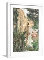 Nudes Swimming in a Lake-Anders Leonard Zorn-Framed Giclee Print