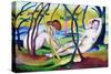 Nudes under Trees-Franz Marc-Stretched Canvas