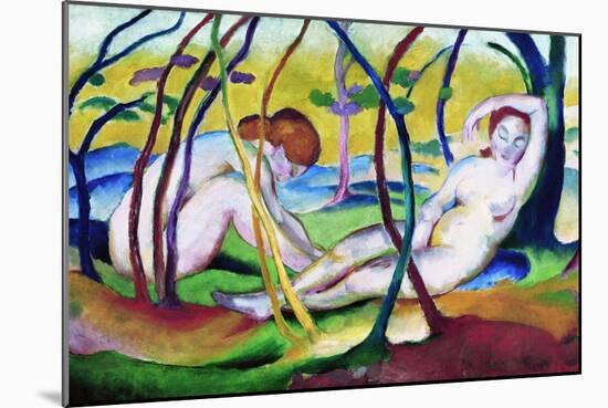 Nudes under Trees-Franz Marc-Mounted Giclee Print