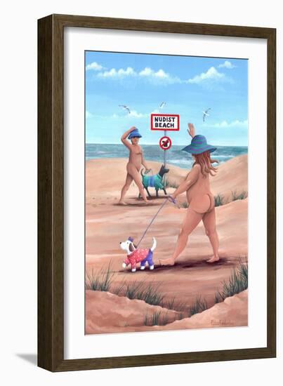 Nudist Beach-Peter Adderley-Framed Art Print