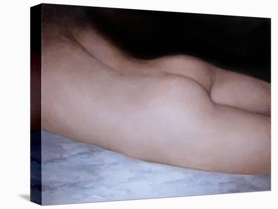 Nue Allongée (Reclining Nude)-Jeremy Annett-Stretched Canvas