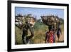 Nuer Women Carrying Sorghum, Gambella Region, Ilubador State, Ethiopia, Africa-Bruno Barbier-Framed Photographic Print