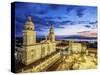 Nuestra Senora de la Asuncion Cathedral at dusk, Cuba-Karol Kozlowski-Stretched Canvas