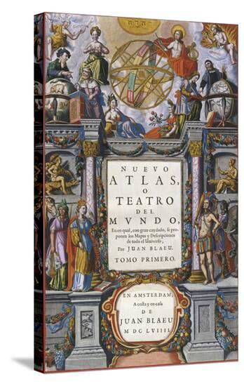 Nuevo Atlas o Teatro del Mundo, 1659-Joan Blaeu-Stretched Canvas