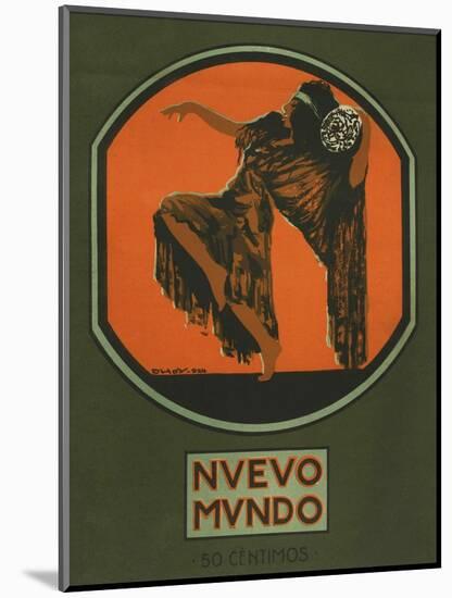 Nuevo Mundo, Magazine Cover, Spain, 1920-null-Mounted Giclee Print