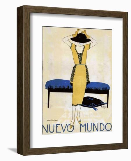 Nuevo Mundo, Magazine Cover, Spain, 1920-null-Framed Giclee Print