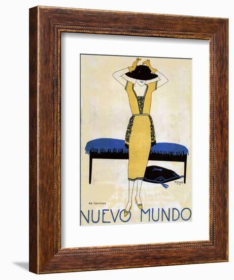 Nuevo Mundo, Magazine Cover, Spain, 1920-null-Framed Giclee Print