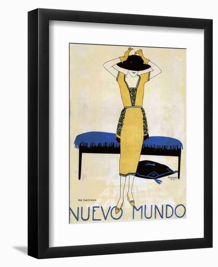 Nuevo Mundo, Magazine Cover, Spain, 1920-null-Framed Giclee Print