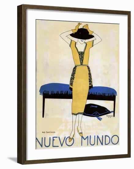 Nuevo Mundo, Magazine Cover, Spain, 1920-null-Framed Giclee Print