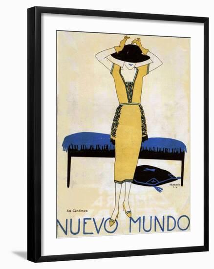 Nuevo Mundo, Magazine Cover, Spain, 1920-null-Framed Giclee Print