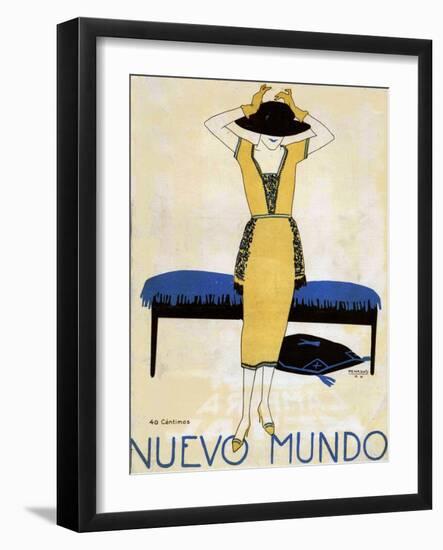 Nuevo Mundo, Magazine Cover, Spain, 1920-null-Framed Giclee Print