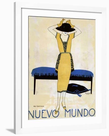 Nuevo Mundo, Magazine Cover, Spain, 1920-null-Framed Giclee Print