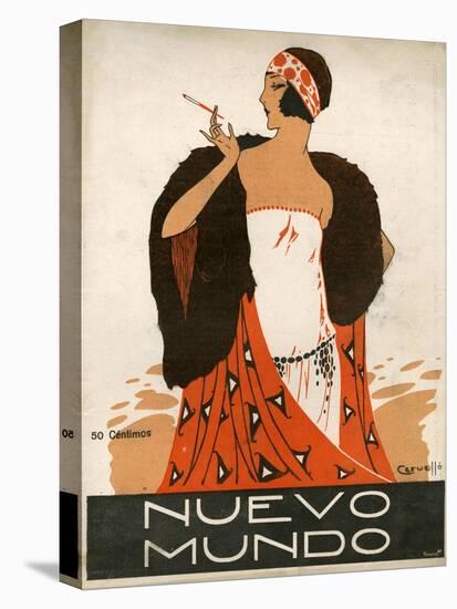Nuevo Mundo, Magazine Cover, Spain, 1923-null-Stretched Canvas