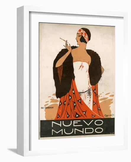 Nuevo Mundo, Magazine Cover, Spain, 1923-null-Framed Giclee Print