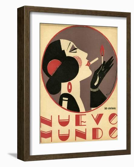 Nuevo Mundo, Magazine Cover, Spain, 1923-null-Framed Premium Giclee Print