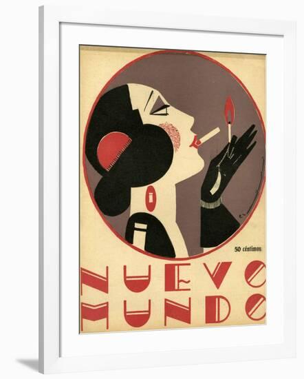 Nuevo Mundo, Magazine Cover, Spain, 1923-null-Framed Giclee Print