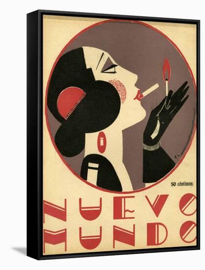 Nuevo Mundo, Magazine Cover, Spain, 1923-null-Framed Stretched Canvas