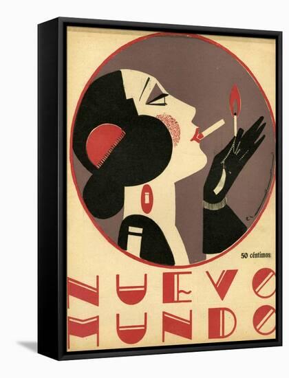 Nuevo Mundo, Magazine Cover, Spain, 1923-null-Framed Stretched Canvas