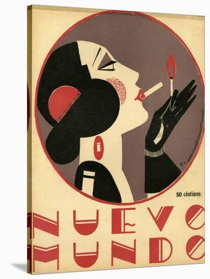 Nuevo Mundo, Magazine Cover, Spain, 1923-null-Stretched Canvas