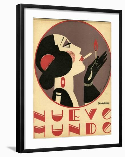 Nuevo Mundo, Magazine Cover, Spain, 1923-null-Framed Giclee Print