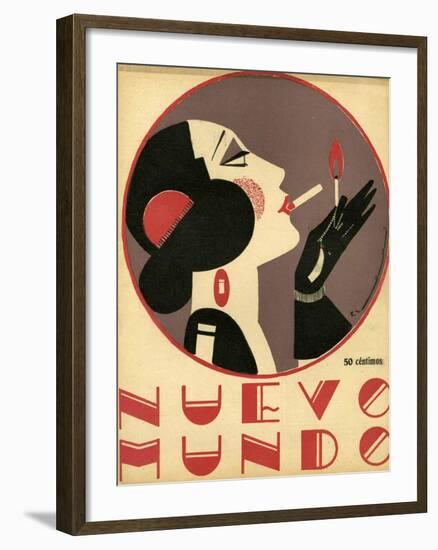 Nuevo Mundo, Magazine Cover, Spain, 1923-null-Framed Giclee Print