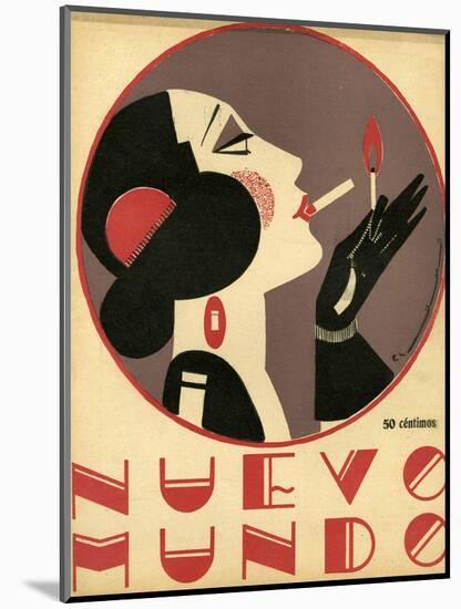 Nuevo Mundo, Magazine Cover, Spain, 1923-null-Mounted Giclee Print