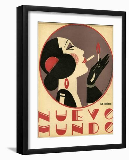 Nuevo Mundo, Magazine Cover, Spain, 1923-null-Framed Giclee Print