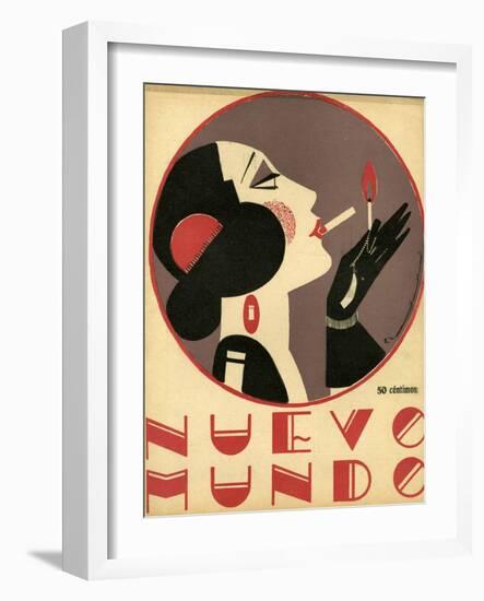 Nuevo Mundo, Magazine Cover, Spain, 1923-null-Framed Giclee Print