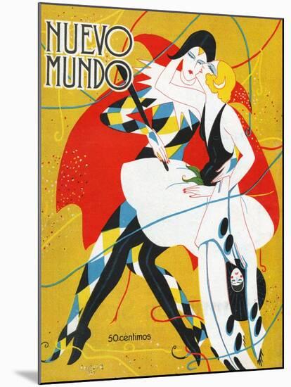 Nuevo Mundo, Magazine Cover, Spain, 1927-null-Mounted Giclee Print