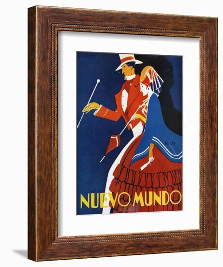 Nuevo Mundo, Magazine Cover, Spain, 1928-null-Framed Giclee Print