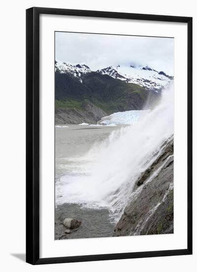 Nugget Falls at Mendenhall Glacier, Juneau, Alaska, United States of America, North America-Richard Cummins-Framed Photographic Print