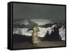 Nuit d'été-Winslow Homer-Framed Stretched Canvas
