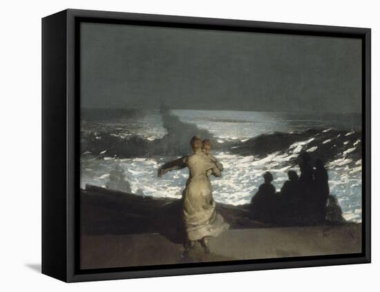 Nuit d'été-Winslow Homer-Framed Stretched Canvas