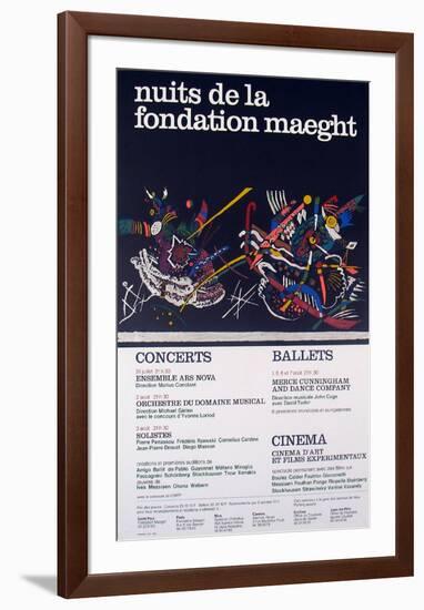 Nuits de la Fondation 1966-Wassily Kandinsky-Framed Art Print