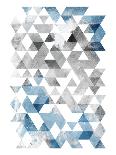 Blue Silver Triangles Mates-NULL OnRei-Art Print