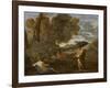 Numa Pompilius and the Nymph Egeria-Nicolas Poussin-Framed Giclee Print