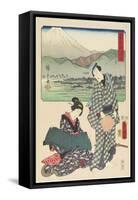 Numazu, August 1854-Utagawa Hiroshige-Framed Stretched Canvas