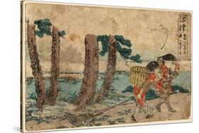 Numazu-Katsushika Hokusai-Stretched Canvas