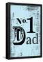 Number 1 Dad-null-Framed Poster