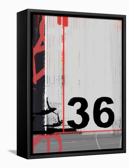 Number 36-NaxArt-Framed Stretched Canvas