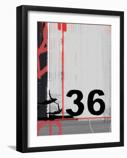 Number 36-NaxArt-Framed Art Print